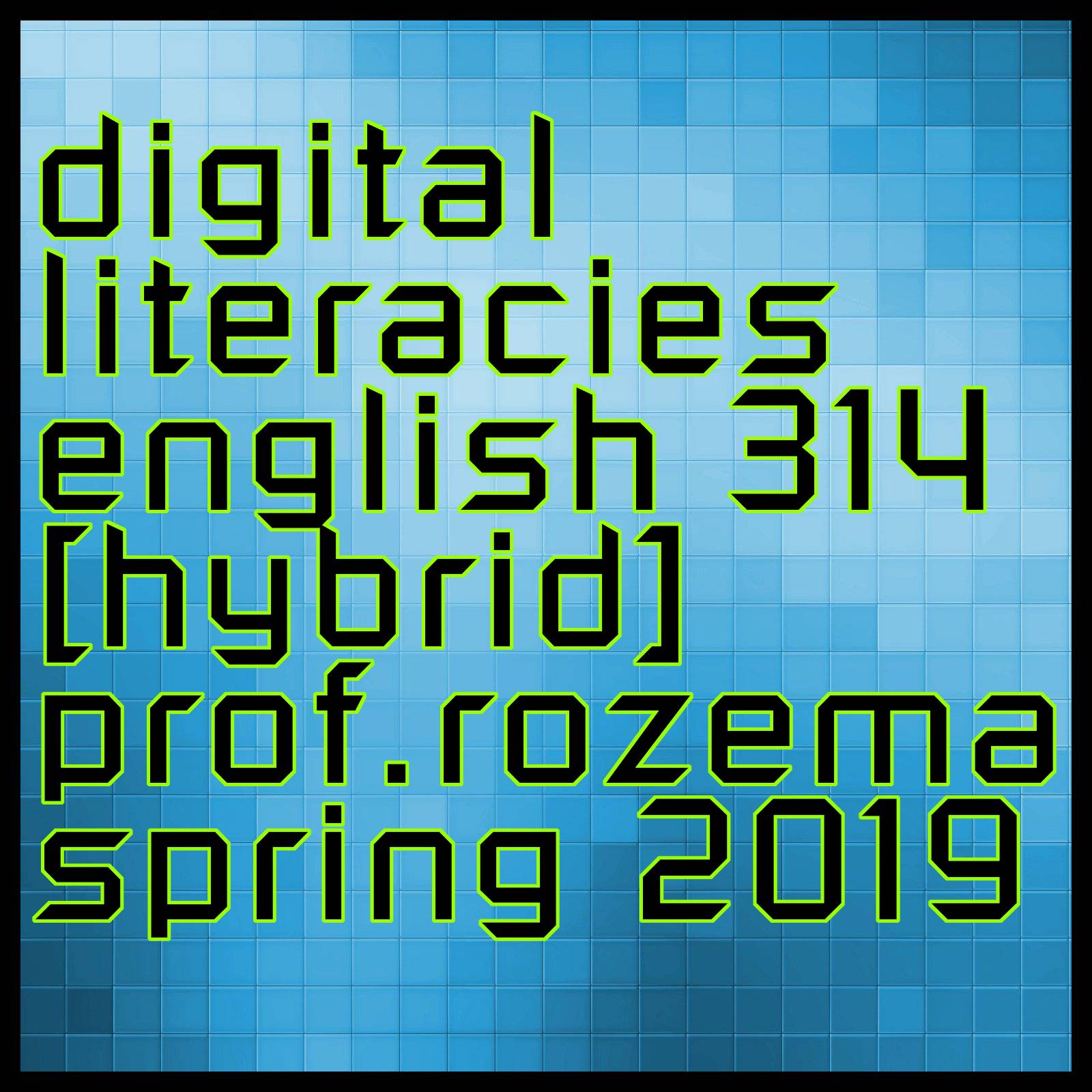 English 314 Digital Literacies